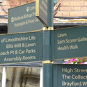 Signpost to various attrractions